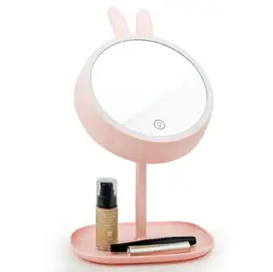 High Quality 2 in 1 LED Light Makeup Mirror Health Beauty Adjustable Professional desktop vanity mirrors and night light