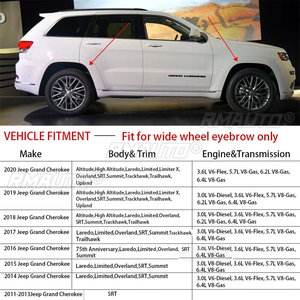 Guardabarros de Rueda para Jeep Grand Cherokee Trailhawk 2012-2021 2020 2019 2018 2017 2016 - Product Image 6