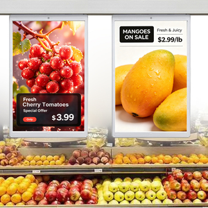 ป้ายราคาแขวนสองด้านขนาด 10.1 นิ้ว พร้อมฟังก์ชัน NFC จอ LCD ป้ายราคาอิเล็กทรอนิกส์ ESL อัปเดต OTA ป้ายราคาดิจิทัลสำหรับร้านค้า - Product Image 1