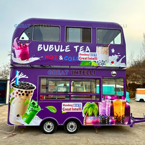 Bus à deux étages, café, food truck, kiosque alimentaire, camionnette, camion à glaces, bar à jus mobile, food truck - Product Image 2