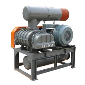 Low noise high efficiency industrial 3 lobe rotary roots air blower