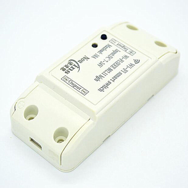 1CH 12V DC Smart interruptor WiFi Switch Module Controlled by Phone On Android and IOS for Light Garage Door smart home