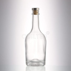 Botella de Licor de Vidrio Flint <span class=keywords><strong>Blanco</strong></span> Cristalino de 500 ml, Fabricada en China, con Superficie Grabada con Ácido, para Brandy, Ginebra, Ron, <span class=keywords><strong>Mezcal</strong></span> - Product Image 3