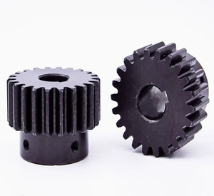 Engrenage droit à 30 dents pour moteur à plateforme convexe, engrenage à crémaillère à trou intérieur de 1 module, 5-17 dents, en acier au carbone noir pour systèmes de convoyage - Product Image 3