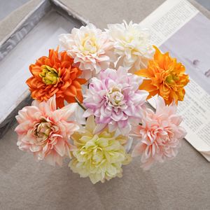 Fleur artificielle Dahlia Sweet Xun à tige unique, réaliste, pour décoration de mariage, artisanat, approvisionnement transfrontalier - Product Image 1