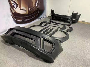 Runde ASPEC Style CF & FRP Kit de carrosserie large pare-chocs avant pare-chocs arrière jupe latérale garde-boue pour <span class=keywords><strong>Land</strong></span> <span class=keywords><strong>Rover</strong></span> RANGE ROVE SPORT 2014-2017 - Product Image 6