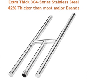 Kit de Quemador en H para Fogatas y Chimeneas de 18 x 6 Pulgadas, Quemador de Acero Inoxidable Serie 304 para <span class=keywords><strong>Propano</strong></span> y <span class=keywords><strong>Gas</strong></span> <span class=keywords><strong>Natural</strong></span> - Product Image 3