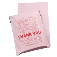 Sacs de livraison en plastique rose, pochettes d'expédition en polyéthylène personnalisées, pochettes d'expédition imperméables pour l'emballage de vêtements de boutique, pas cher