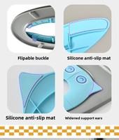 Siège de toilette portable écologique en PP pour enfants couverture de voyage à motif de carton pliable réutilisable pour chaise de pot pour enfants de garçons
