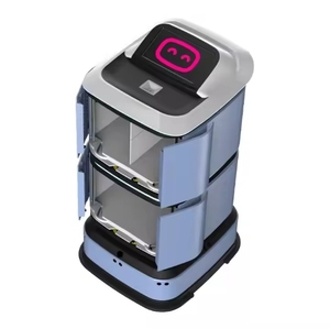 Robot de entrega de hotel Robot de entrega de servicio al cliente puerta a puerta automático con 4 cajas 40L Robot de entrega de edificio de oficinas - Product Image 5