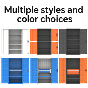 Tùy chỉnh 2 Công cụ cửa Thiết lập lưu trữ <span class=keywords><strong>container</strong></span> nhà để xe thép cán nguội công việc trạm công cụ lưu trữ tủ - Product Image 3