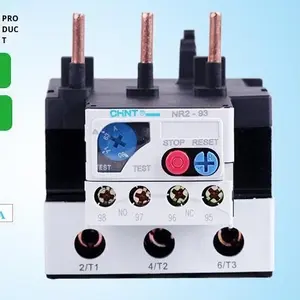 Relais thermique Chint NR2-93 Protection contre les surcharges thermiques CJX2 AC 93 Relais JRS1 <span class=keywords><strong>JR28</strong></span> Protection contre les courts-circuits et les fuites à 6 broches - Product Image 1