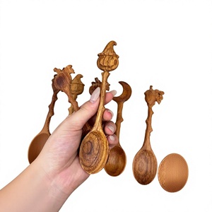 Vietnam Wooden Kitchen Utensils Natural Wood Cooking <b>Spoon</b> For Restaurant Hotel Catering Kitchen Supply And Food Serving - Product Image 1