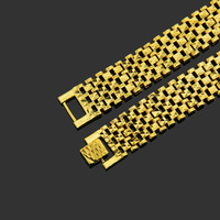 2025 Dubai Luxury Designs Bracelet pour homme plaqué or en alliage de zinc chaîne et lien Bracelet à breloques cadeau