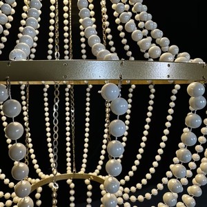 LANJO Crystal Beaded Chandelier Water Drop Shape Glam Style Party Events Hotel Stage Wedding <b>Ceiling</b> Decorations - Product Image 5