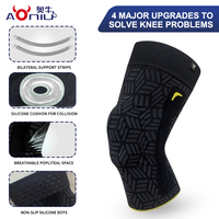 Genouillère de compression quotidienne durable pour soulager la douleur, soutien stable, genouillère de sport antidérapante, spandex respirant, absorption des chocs