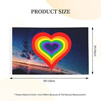Drapeau de jardin LGBT Pride 3x5 pieds, grand drapeau confédéré gay, imprimé numériquement, en polyester imperméable, drapeaux arc-en-ciel de l'amour