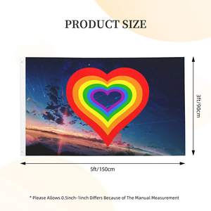 3x5ft LGBT Pride Mini Garden Flag Big Confederate Gay Waving Hand Automotive Insurance Industry Digital Rainbow Love Flags - Product Image 4