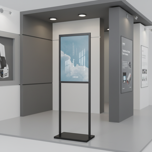 Espositore Pubblicitario da Terra | <span class=keywords><strong>Porta</strong></span> Insegne Portatile in Metallo | Supporto per Poster per Fiere ed Eventi - Product Image 1