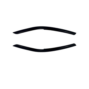 Vw Tiguan Mk2 5 2021 2023 Headlight Eyebrow Stickers Piano Black Carbon Fiber Texture Exterior Modification Decals - Product Image 3