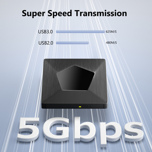 Blu-ray di động ổ đĩa quang đốt CD/DVD/VCD một cú nhấp chuột pop-up bin thiết kế tương thích với Mac/máy tính xách tay/Máy tính để bàn/tất cả-trong-một - Product Image 4