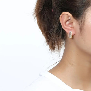 Orecchini a Cerchio Geometrici Rotondi per Donne, Accessori per Orecchie Vintage Semplici per Uso Quotidiano - Product Image 6