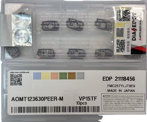 Inserto recubierto de PVD VP15TF para cortador de tipo APX3000 OEM personalizable - Product Image 1