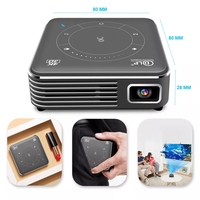 Mini projecteur Touyinger D021 Android 9.0 prenant en charge la 4K, projecteur LED mobile portable 3D HD avec batterie, WIFI DLP