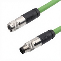 Adaptateur d'amortissement Tengyu M8, fiche surmoulée en cuivre flexible 100mm 110V IP67, câblage moto 3P blindé PVC PUR droit ou coudé