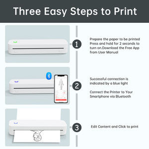 Thermal Printer <b>A4</b> Wireless Inkless For Home Office <b>Label</b> Printing With IOS Android Mac Windows Support - Product Image 5