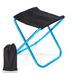 YASN 미니 쉬운 의자 의자 의자 휴대용 접이식 알루미늄 브래킷 패브릭 피크닉 캠핑 및 야외 및 여행을위한 낚시 좌석