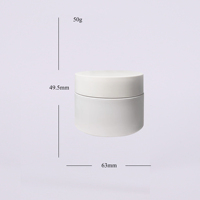 Pot en plastique rechargeable personnalisable de 50 g pour crème cosmétique et soin de la peau