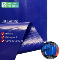Lona de PVC con Revestimiento de Cuchilla de 650 g/m², Tela de PVC de Alta Resistencia, Impermeable y Anti-UV para Cubiertas de Camiones