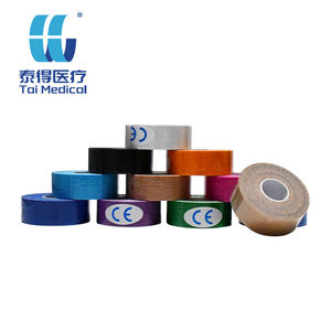2,5 cm 5 m Kinesiologie-Tape Mehrfarbig Wasserfestes Elastisches Klebeband aus Baumwolle Kniebandage Sport - Product Image 2
