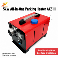 OkyRie AX51H AX51H 5000W Pemanas Diesel Horizontal Kit Lengkap Tangki Bahan Bakar Terintegrasi Portabel untuk RV Truk Pemanas Parkir