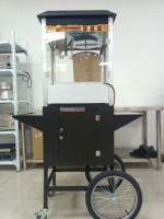 Máquina para hacer palomitas de maíz, soporte para Target Cart, hervidor con forma de bola, Comercial
