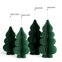 3D Papier-Weihnachtsbaum Tischdekoration Weihnachtliche Schreibtisch-Deko für Zuhause und Feiern Umweltfreundlich Wiederverwendbar Leichtgewichtig