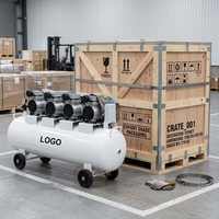 Compresor de Aire Silencioso Compair de 200L, 6KW de Potencia, Fácil de Mover, Portátil, Industrial, Sin Aceite