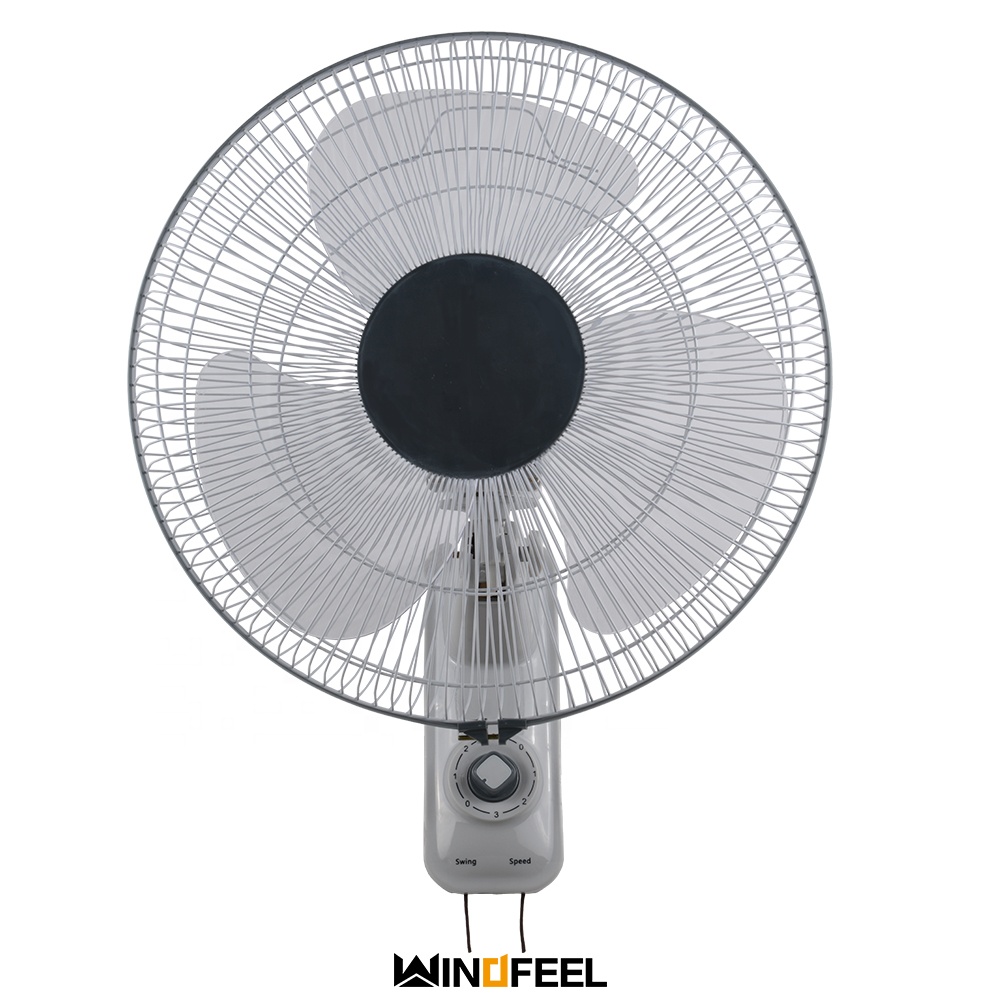 16 inç 220V 45W salınımlı elektrikli duvar tipi Fan 5 PP bıçaklı duvar tipi Fan yurt