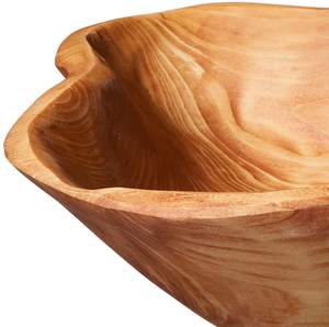Cuenco <span class=keywords><strong>para</strong></span> servir <span class=keywords><strong>de</strong></span> madera auténtica Natural hecho a mano, tamaño personalizado, raíz tallada creativa, <span class=keywords><strong>planta</strong></span> decorativa ecológica inspirada en la creatividad - Product Image 6