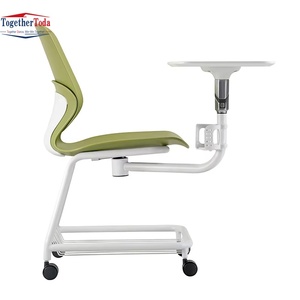 Chaises pliantes modernes en métal pour étudiants universitaires, avec tablette d'écriture en plastique, idéales pour réunions et formations – Design simple et personnalisable - Product Image 3