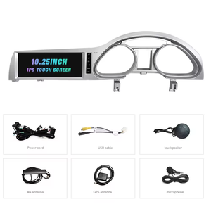 Android 13 Écran 10.25 pouces Auto Navigation carplay voiture GPS lecteur vidéo pour <span class=keywords><strong>Audi</strong></span> Q7 2006-2015 conduite à droite WIFI 4G - Product Image 2