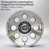 Jantes Flowtone en promotion, 17 pouces, 6 trous, 6X139.7 5x127, jantes en alliage tout-terrain, jantes 4x4 pour SUV, prix d'usine en stock