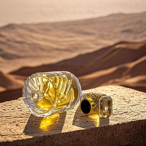 Nhà cung cấp chai nước hoa tròn cao cấp sang trọng, nắp vàng acrylic 50ml 100ml, chai thủy tinh đựng nước hoa rỗng kèm hộp đựng - Product Image 6