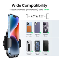 Support de téléphone de voiture UGREEN à gravité pour tableau de bord, support universel pour téléphones mobiles iPhone 17 16 Pro Xiaomi Samsung