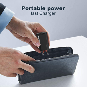 Cabezal de carga de teléfono móvil ultradelgado de 20W, dispositivos universales EU KR, carga portátil, <span class=keywords><strong>Cargador</strong></span> rápido <span class=keywords><strong>tipo</strong></span> <span class=keywords><strong>C</strong></span> GaN, <span class=keywords><strong>cargador</strong></span> de pared de 20W - Product Image 5