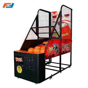 Basketbol Rebounder makinesi basketbol Arcade ateş etme oyunu makinesi jetonla çalışan Arcade basketbol atış makinesi