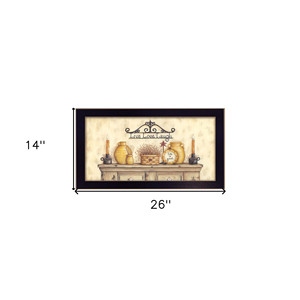 HMS dal vivo per amore ridere nero incorniciato stampa da parete arte decorazione per la casa accento - Product Image 5