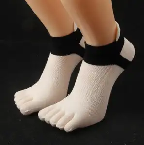 No Show Low Cut High Performance 5 Finger Running Socks Athletic Wicking Toe Socks for Women Men
