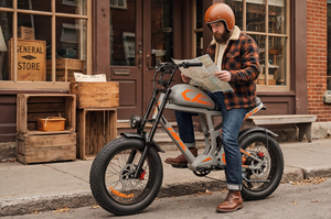 Vélo Électrique Hybride Rétro EMTB 48V pour Route, Tout-Terrain et Montagne, Modèle EG-B500, avec Pneus Larges, Moteur Brushless 500W et Batterie Lithium – Expédition depuis l'Entrepôt Américain - Product Image 3